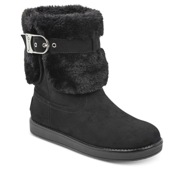 G by Guess Shoes - G by Guess Black Fur-Lined Boots